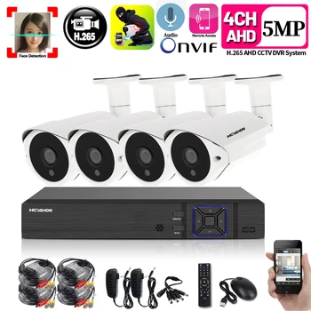 HCVAHDN 5MP Wireless NVR Kit Security Camera System Face detection CCTV Video Surveillance Video Recorder Kit IR-CUT Waterproof
HCVAHDN 5MP Wireless NVR Kit Security Camera System Face detection CCTV Video Surveillance Video Recorder Kit IR-CUT Waterproof