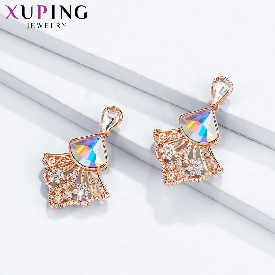 

Xuping Personalized Fashion Drop Style Earrings Crystals from Swarovski European Style Jewelry Gifts for Women Girls S182.4-2043
