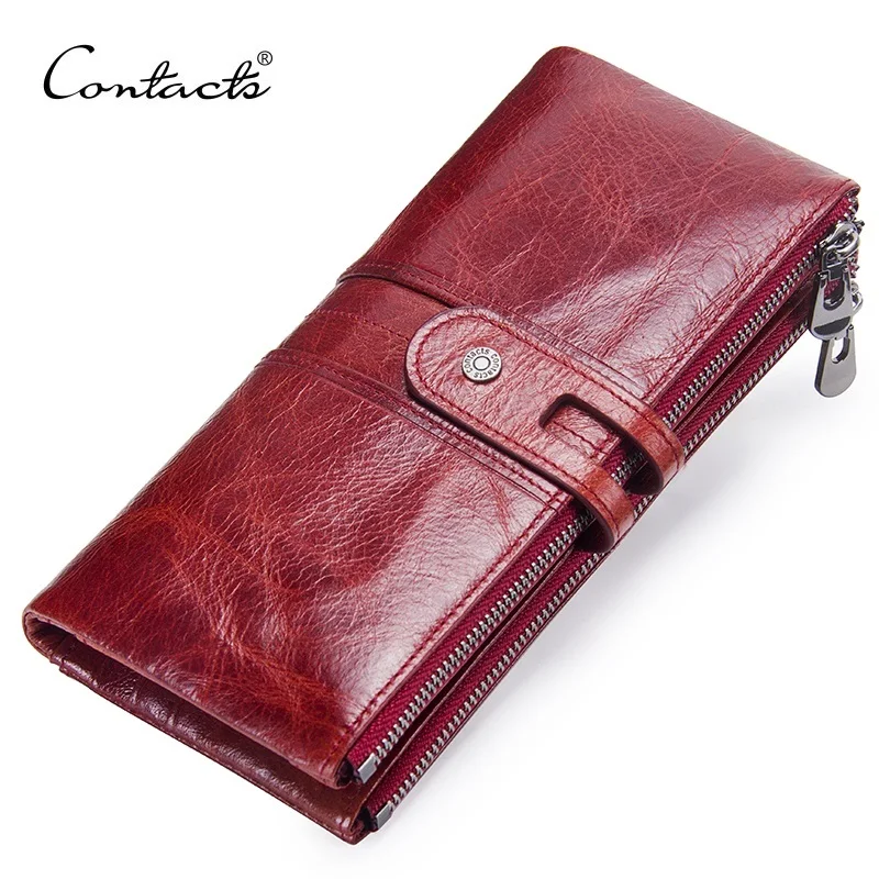 High Quality Women's Genuine Leather Wallet Female Long Clutch Bag Zipper Coin Purse with Cell Phone Holder Card Holder
High Quality Women's Genuine Leather Wallet Female Long Clutch Bag Zipper Coin Purse with Cell Phone Holder Card Holder