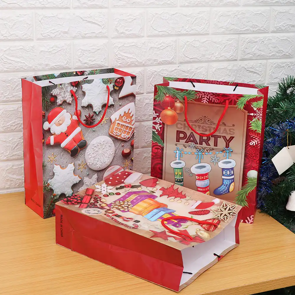 2020 paper gift package shop loot christmas kraft