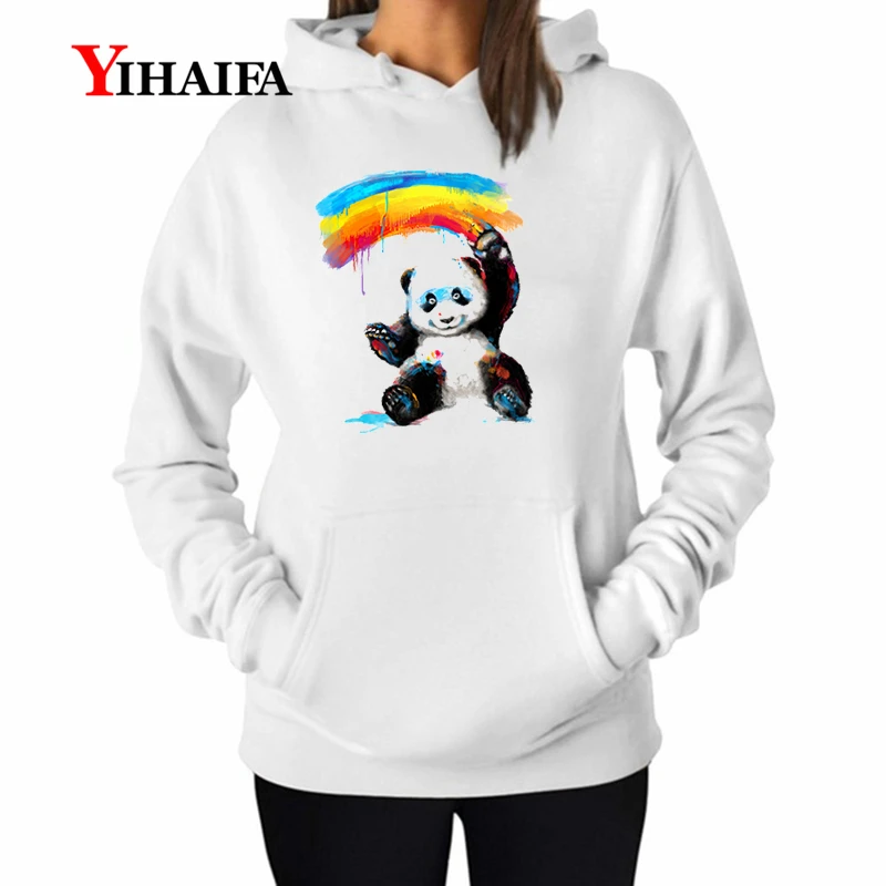YIHAIFA Sweatshirts Colorful Panda Printed Creative Graphics Women Long Sleeve Pullover Hoodies Female Coat
YIHAIFA Sweatshirts Colorful Panda Printed Creative Graphics Women Long Sleeve Pullover Hoodies Female Coat