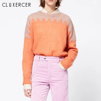2019 New Autumn And Winter Geometric Pattern Contrast Color Matching Round Neck Pullover Women's Sweater
2019 New Autumn And Winter Geometric Pattern Contrast Color Matching Round Neck Pullover Women's Sweater