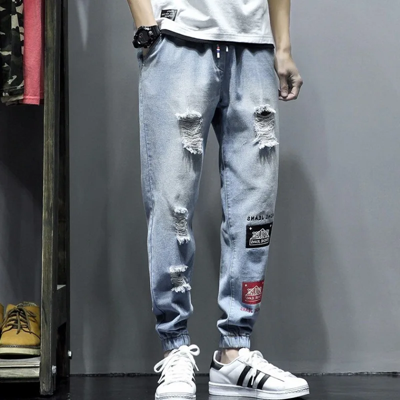With Holes Jeans Men's 2019 Summer New Style Men Slim Fit Elasticity Beam Leg Hip Hop Capri Pants Large
With Holes Jeans Men's 2019 Summer New Style Men Slim Fit Elasticity Beam Leg Hip Hop Capri Pants Large