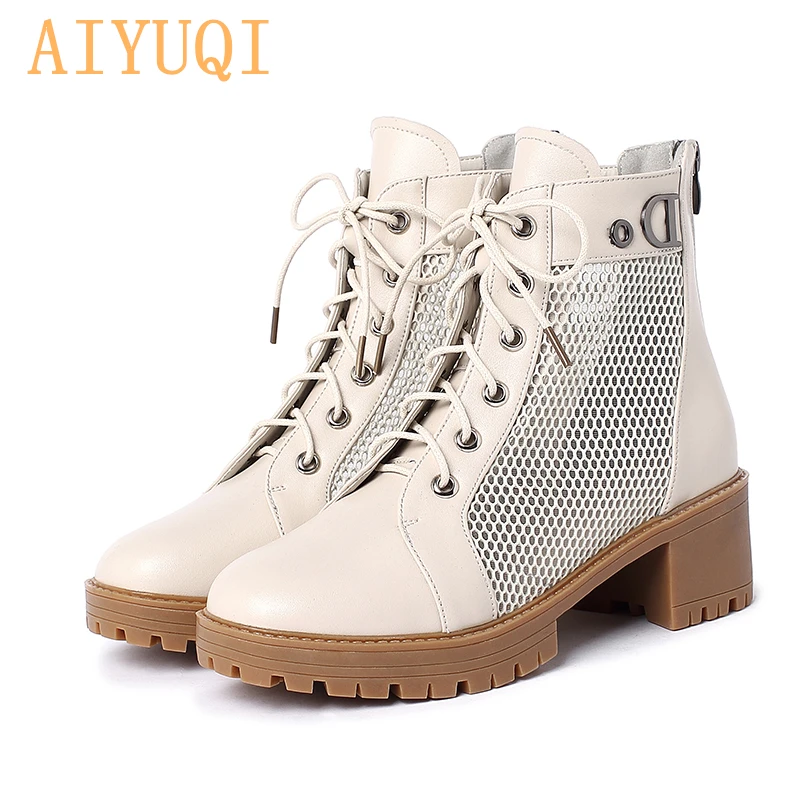 AIYUQI Women Spring Sandals 2020 New Genuine Leather Women Mesh Yarn Sandals Lace Up Breathable Toe Cap Ladies Sandals
AIYUQI Women Spring Sandals 2020 New Genuine Leather Women Mesh Yarn Sandals Lace Up Breathable Toe Cap Ladies Sandals