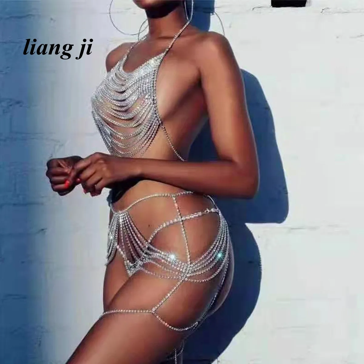 Sexy Body Chain Waist Chain CrystalBikini Three Point Thong Underpants Bra Chain Beach Outfit Chest Chain Multilayer Abdominal
Sexy Body Chain Waist Chain CrystalBikini Three Point Thong Underpants Bra Chain Beach Outfit Chest Chain Multilayer Abdominal