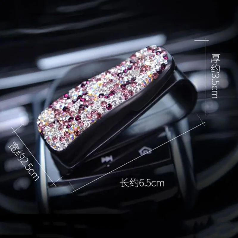 1pc Sun Visor Glasses Cases Sunglasses Eyeglasses Holder Portable Auto Fastener Clip Rhinestone Diamond Decoration Car Ornament
1pc Sun Visor Glasses Cases Sunglasses Eyeglasses Holder Portable Auto Fastener Clip Rhinestone Diamond Decoration Car Ornament