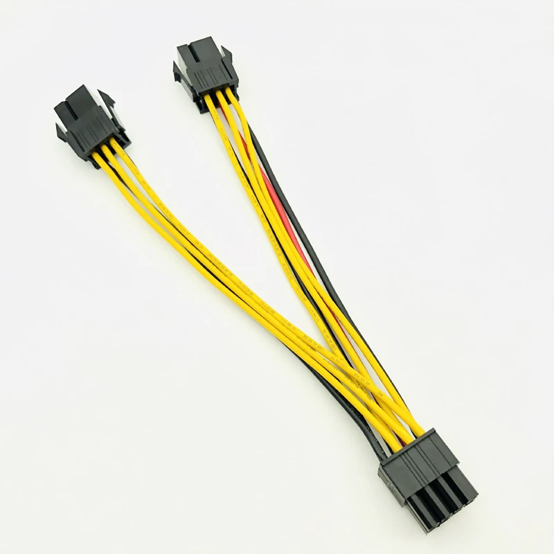 QINDIAN Computer Cable 15CM PCI Express PCIE Dual 6Pin Female to 8pin Male GPU Video Graphics Card Power Adapter Cable 18AWG NEW
QINDIAN Computer Cable 15CM PCI Express PCIE Dual 6Pin Female to 8pin Male GPU Video Graphics Card Power Adapter Cable 18AWG NEW