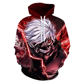 Fashion Anime Hoodies Tokyo Ghoul 3D Print Men/Women Hooded Sweatshirt Casual Pullovers Plus Size 6XL
Fashion Anime Hoodies Tokyo Ghoul 3D Print Men/Women Hooded Sweatshirt Casual Pullovers Plus Size 6XL