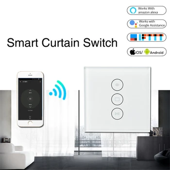 Smart Home WiFi Electrical touch smart Blind curtain switch Voice Control by Alexa Echo google home casa inteligente
Smart Home WiFi Electrical touch smart Blind curtain switch Voice Control by Alexa Echo google home casa inteligente