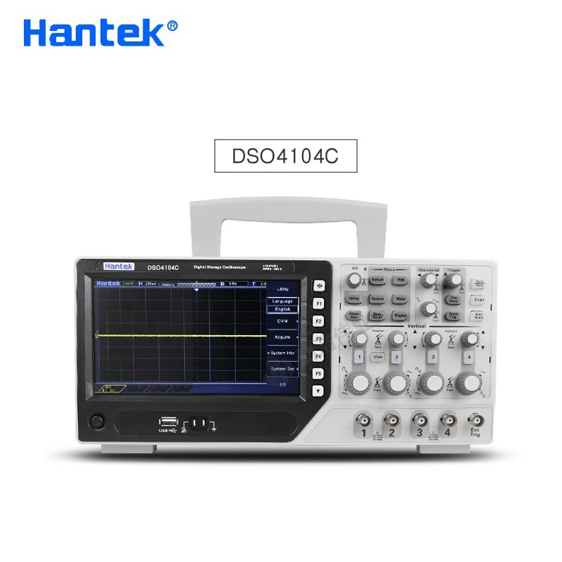 Цифровой осциллограф Hantek DSO4104C 4CH 100 MHz 1GSa/s + 1CH генератор сигналов с функцией Arbitary |