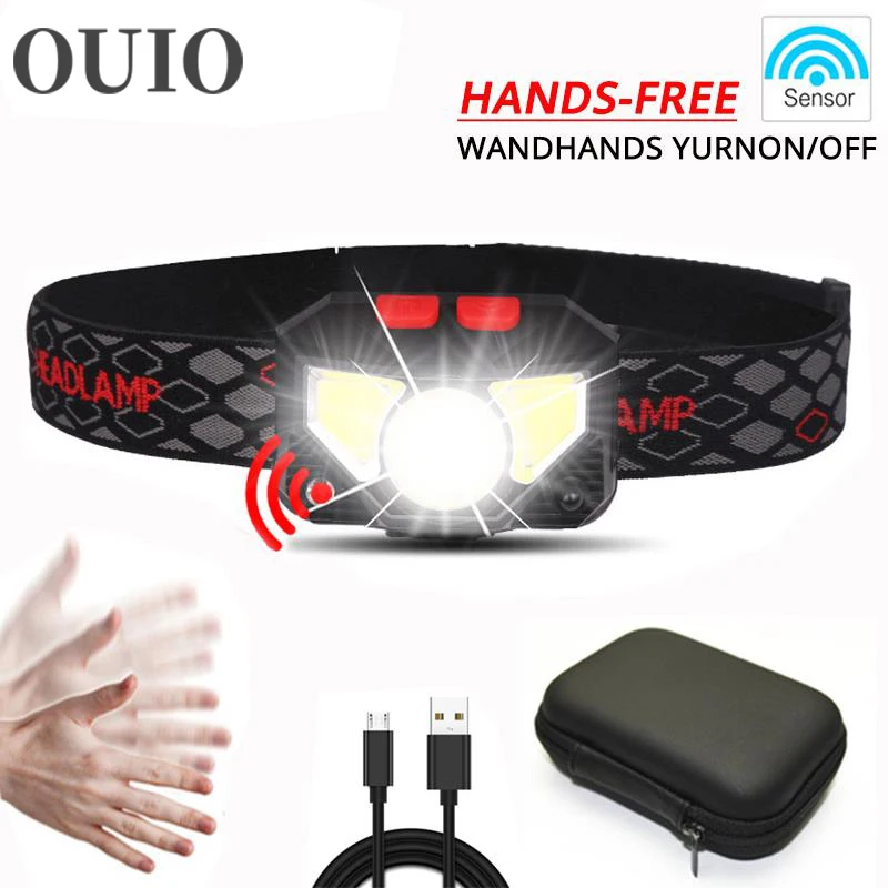 8000LM Motion Sensor Headlamp LED headlight Torch Hands-free LED Built-in battery inductive Light
8000LM Motion Sensor Headlamp LED headlight Torch Hands-free LED Built-in battery inductive Light