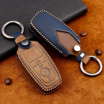 Genuine Leather Car Auto Remote Car Key Shell Case Protector Cover for Ford Focus 2 Focus 3 Kuga Ecosport Edge Car Accessories
Genuine Leather Car Auto Remote Car Key Shell Case Protector Cover for Ford Focus 2 Focus 3 Kuga Ecosport Edge Car Accessories