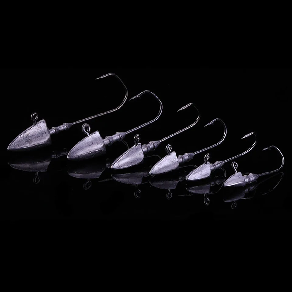 WALK FISH 5PCS/Lot Lead Head Fishing Hook Barbed Jig Head Fishhook 3.5g 5g 7g 10g 14g 20g For Soft Worm Lure Carp Fishing Hook 
WALK FISH 5PCS/Lot Lead Head Fishing Hook Barbed Jig Head Fishhook 3.5g 5g 7g 10g 14g 20g For Soft Worm Lure Carp Fishing Hook