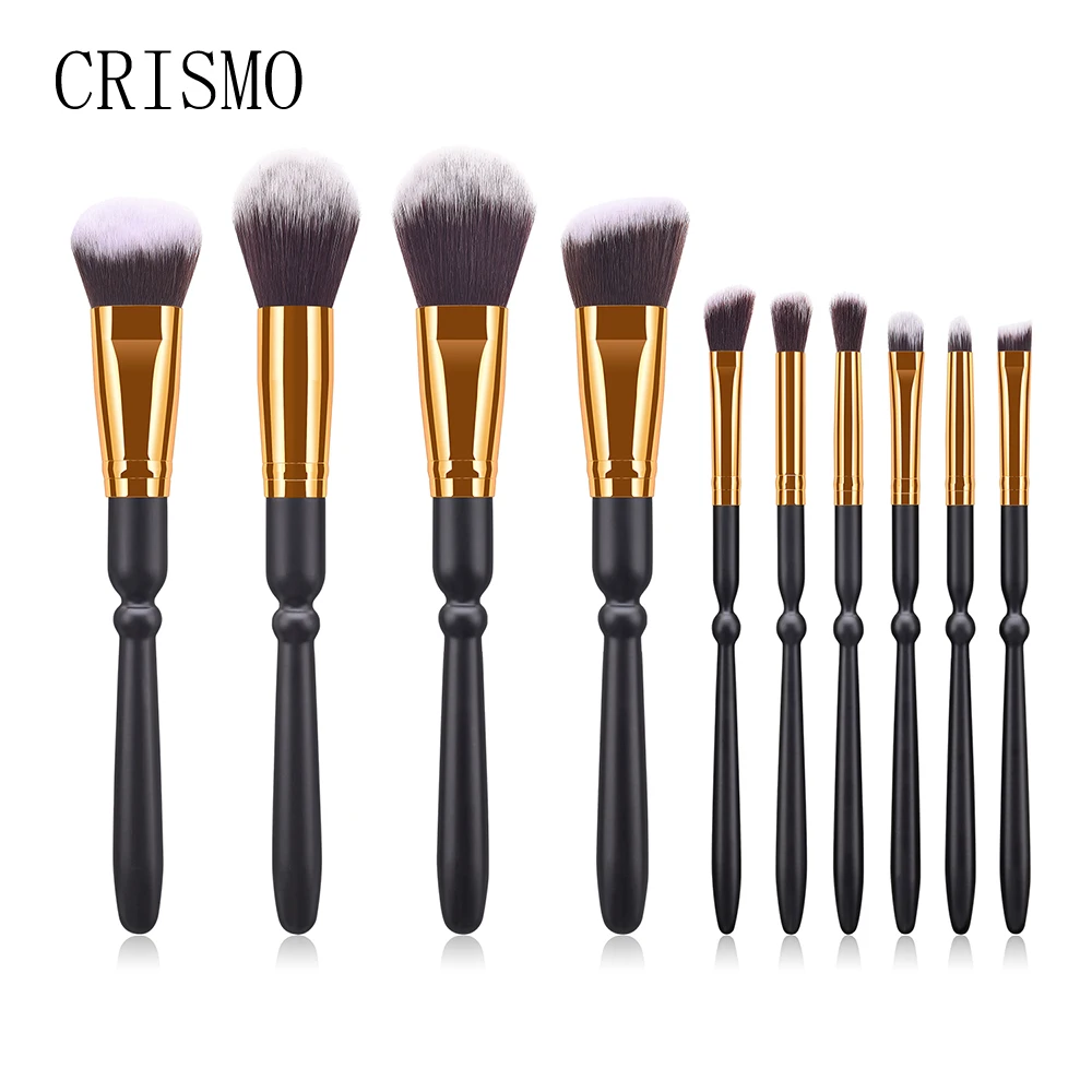 CRISMO Black Makeup Brush Set Powder Foundation Eye Shadow Concealer Cosmetic Brushes Creative Wooden Handle Pincel Maquiagem
CRISMO Black Makeup Brush Set Powder Foundation Eye Shadow Concealer Cosmetic Brushes Creative Wooden Handle Pincel Maquiagem