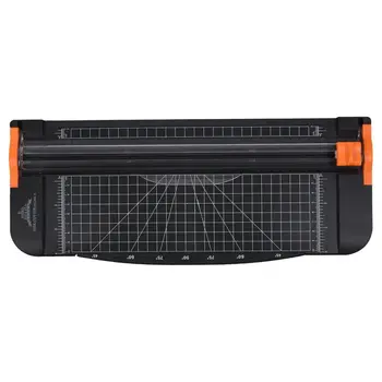 JIELISI 12 Inch A4 Paper Cutter Trimmer Black-Orange with Multi-function *Automatic Security Safeguard When Cutting*
JIELISI 12 Inch A4 Paper Cutter Trimmer Black-Orange with Multi-function *Automatic Security Safeguard When Cutting*