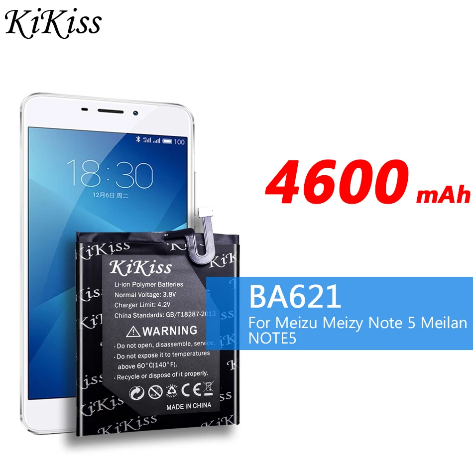 BA621 аккумулятор большой емкости 4600 мАч для Meizu Note 5 батарея Meizy Meilan Note5 / M5
