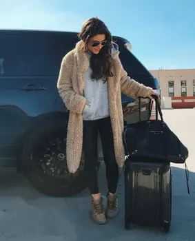 Winter Women Teddy Bear Fur Coat Ladies Knee Long Vintage Jacket Long Outwear Thick Warm Coats Womens Tops
Winter Women Teddy Bear Fur Coat Ladies Knee Long Vintage Jacket Long Outwear Thick Warm Coats Womens Tops