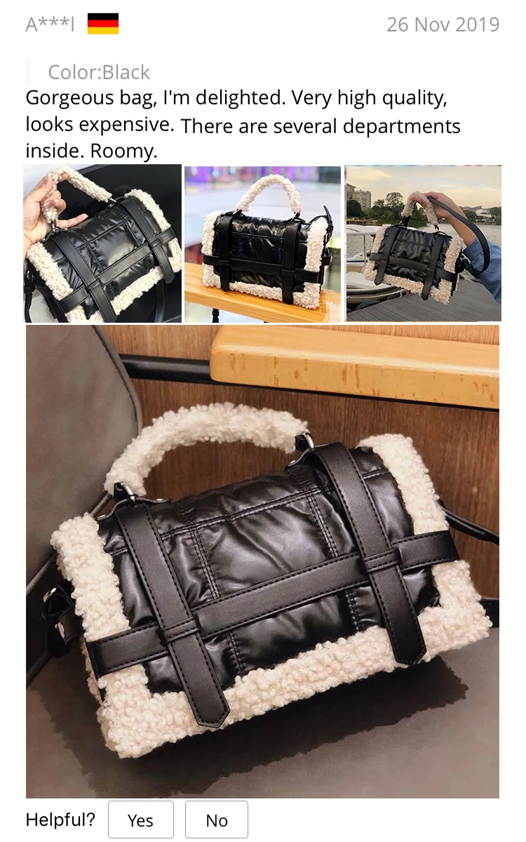 Fashion Plush Tote Women's Handbag Fashion Plush Tote Women's Handbag
