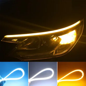 2x Ultrafine DRL 30 45 60cm Daytime Running Light Flexible Soft Tube Guide Car LED Strip 4 colors can choose Waterproof
2x Ultrafine DRL 30 45 60cm Daytime Running Light Flexible Soft Tube Guide Car LED Strip 4 colors can choose Waterproof