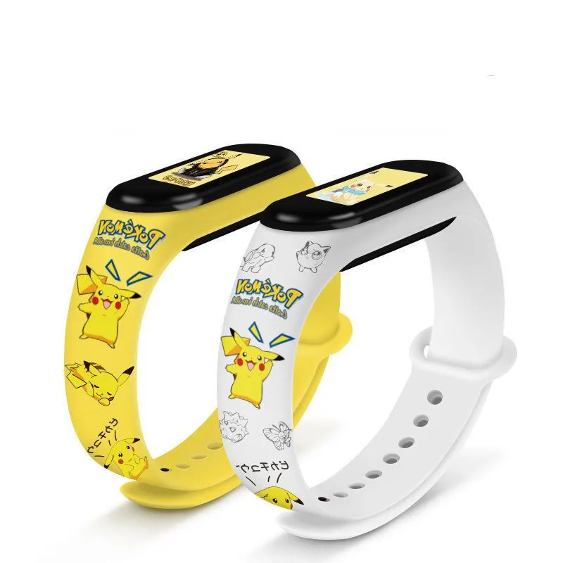 Электронные часы Pokemon Pikachu Мультяшные Цифровые Водонепроницаемые детские