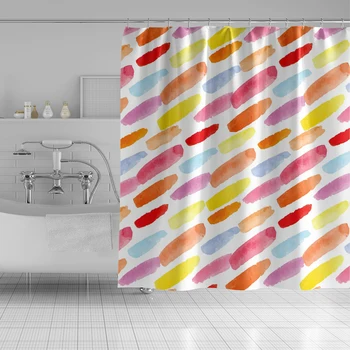 Colorful Printed Pattern Shower Curtain Bathroom Polyester Waterproof with 12 Hooks Bohemian Bath Screen for Bathroom Decor Gift
Colorful Printed Pattern Shower Curtain Bathroom Polyester Waterproof with 12 Hooks Bohemian Bath Screen for Bathroom Decor Gift
