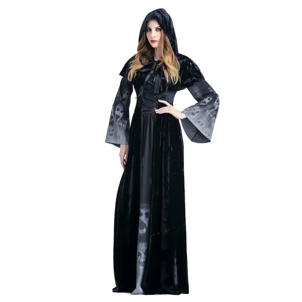 Halloween Costume Witch Long Vampire Costume Ghost Bride Dress Queen Show Costume Professional Fashion
Halloween Costume Witch Long Vampire Costume Ghost Bride Dress Queen Show Costume Professional Fashion