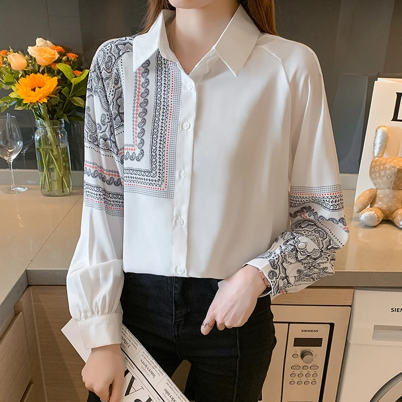 Fashion printing ladies shirts casual loose Women's Blouses 2021 Spring Autumn Long Sleeve Shirts Tops Blusas Mujer
Fashion printing ladies shirts casual loose Women's Blouses 2021 Spring Autumn Long Sleeve Shirts Tops Blusas Mujer