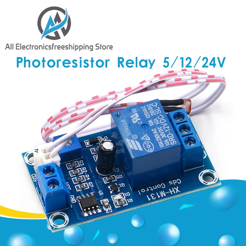 XH-M131 DC 5V / 12V Light Control Switch Photoresistor Relay Module Detection Sensor 10A brightness Automatic Control Module
XH-M131 DC 5V / 12V Light Control Switch Photoresistor Relay Module Detection Sensor 10A brightness Automatic Control Module
