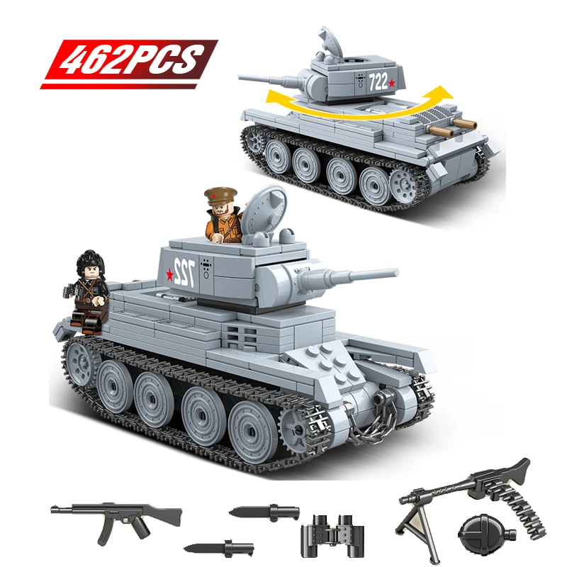 2020 New Military Building Blocks Sets Legoing Army WW2 Soviet BT-7 Tank World World Soldier Weapon Bricks Education Toys For
2020 New Military Building Blocks Sets Legoing Army WW2 Soviet BT-7 Tank World World Soldier Weapon Bricks Education Toys For
