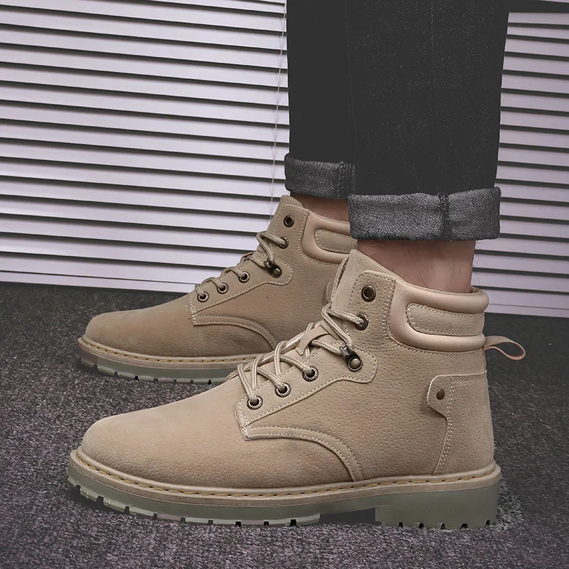 Martin boots trend men's boots military boots outdoor boots in high men's solid color casual shoes
Martin boots trend men's boots military boots outdoor boots in high men's solid color casual shoes