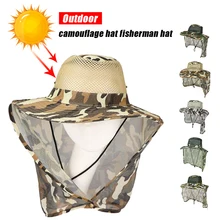 Outdoor Fishing Hat with Neck Flap Sun Protection Wide Brim for Man Breathable Mesh Camouflage Fishing Cap Beach Hats naturehike
Outdoor Fishing Hat with Neck Flap Sun Protection Wide Brim for Man Breathable Mesh Camouflage Fishing Cap Beach Hats naturehike