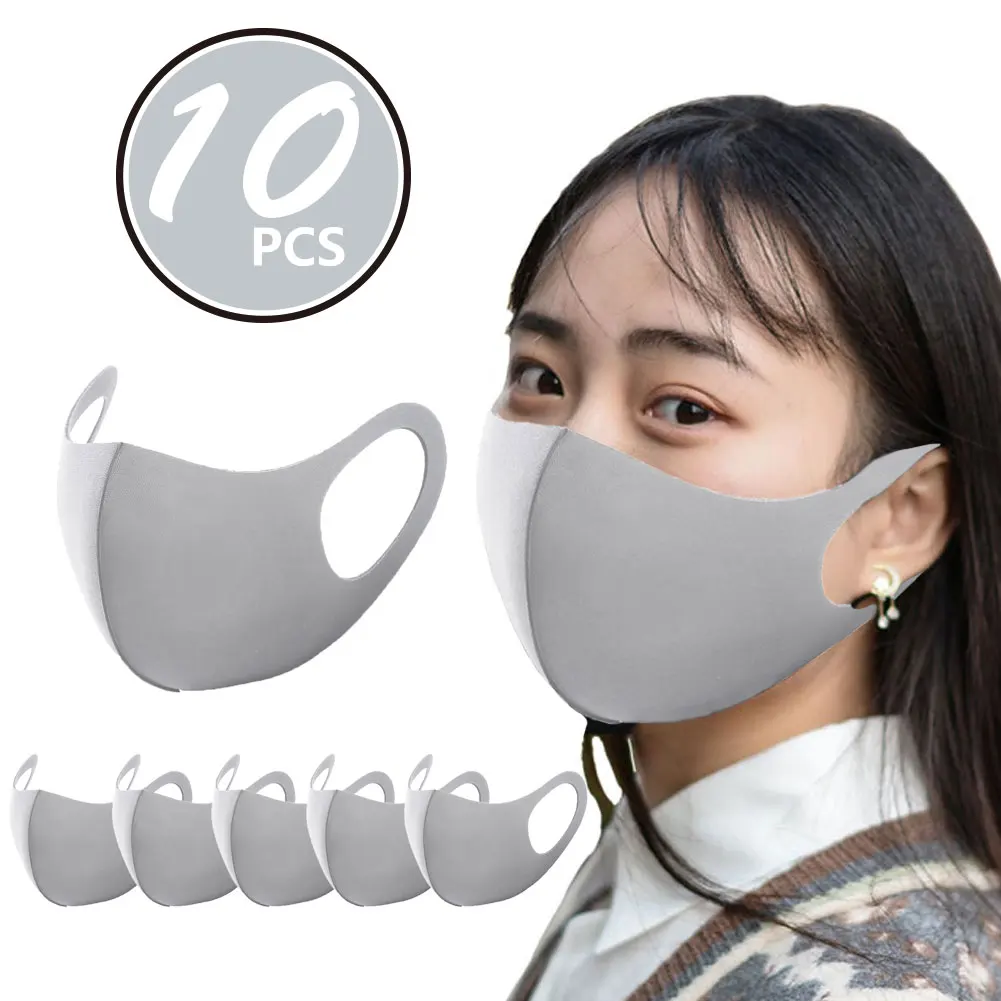 

10/20/50/100/200/300 Pcs 2020 New Mask Dustproof Mouth Face Mask Reusable Washable Adult Cotton Face Mouth Cover Mascarilla