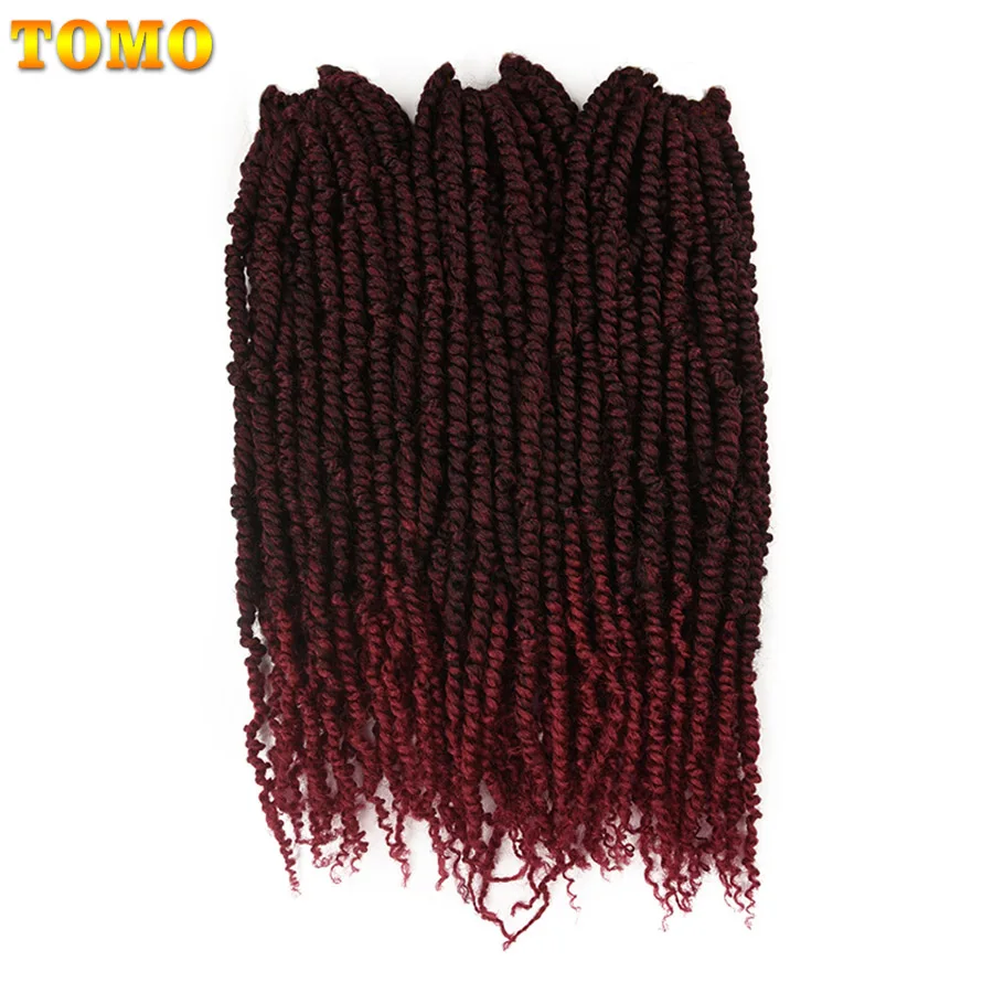 TOMO Long 18" Fluffy Spring Twist Crochet Braing Hair 12Strands Ombre Red Black Brown Synthetic Hair Extensions for Women
TOMO Long 18" Fluffy Spring Twist Crochet Braing Hair 12Strands Ombre Red Black Brown Synthetic Hair Extensions for Women