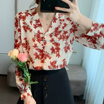 Blouse Women Shirt Long Sleeve Elegant V Neck Print Ladies Casual Blouses Summer Elegant Blouse Streetwear Women Clothing
Blouse Women Shirt Long Sleeve Elegant V Neck Print Ladies Casual Blouses Summer Elegant Blouse Streetwear Women Clothing