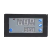 1500 w 10a 12 v tempo de atraso módulo relé display duplo ciclo relé temporizador atraso com alarme campainha(China)