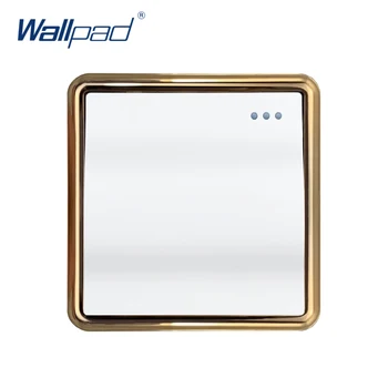 New Arrival Wallpad 1 Gang 2 Way Wall Light Switch Large Wave Button Gold Panel Rocker Switches
New Arrival Wallpad 1 Gang 2 Way Wall Light Switch Large Wave Button Gold Panel Rocker Switches