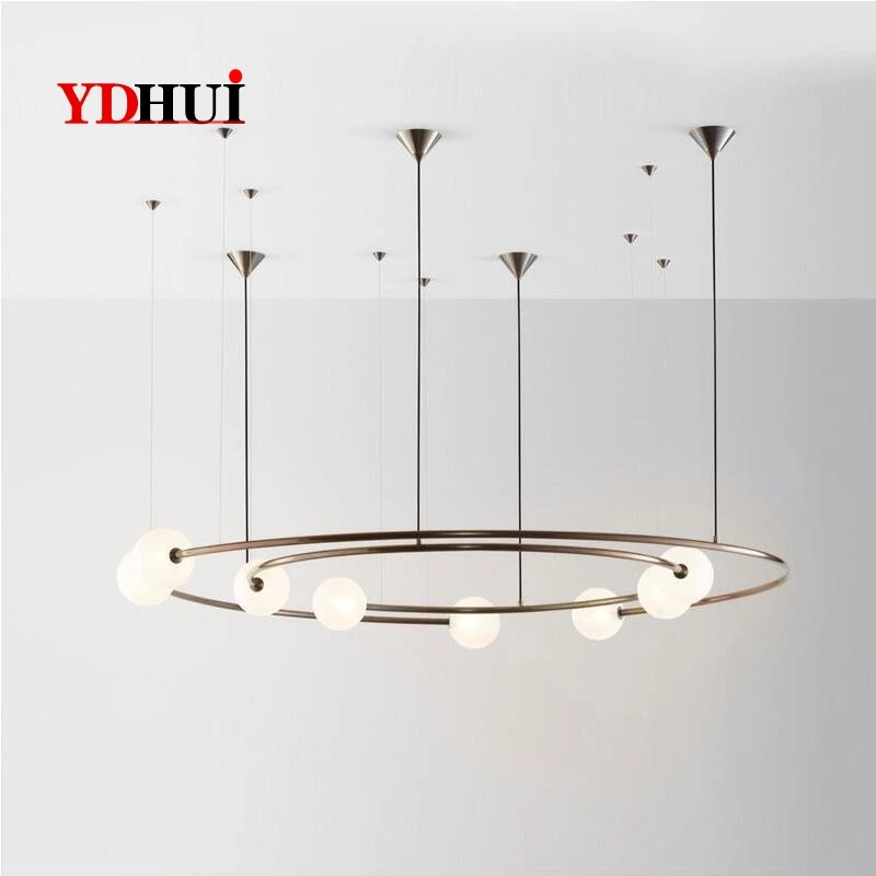 Circular Planetary Hanging Lamp Nordic Creative Ball Living Room Postmodern Art Studio Designer Model Room Bedroom Lamp
Circular Planetary Hanging Lamp Nordic Creative Ball Living Room Postmodern Art Studio Designer Model Room Bedroom Lamp