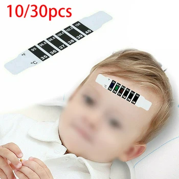 Healthy 10/30 PCS Forehead Strip Thermomer Fever Scan Strip Baby Child Adult Temperature Tester No Batteries Required
Healthy 10/30 PCS Forehead Strip Thermomer Fever Scan Strip Baby Child Adult Temperature Tester No Batteries Required