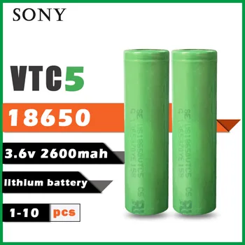 1-10PCS Sony 100% Original 3.6v 18650 VTC5 2600mah Lithium Rechargeable Battery US18650VTC5 30A Discharge for Flashlight Toys
1-10PCS Sony 100% Original 3.6v 18650 VTC5 2600mah Lithium Rechargeable Battery US18650VTC5 30A Discharge for Flashlight Toys
