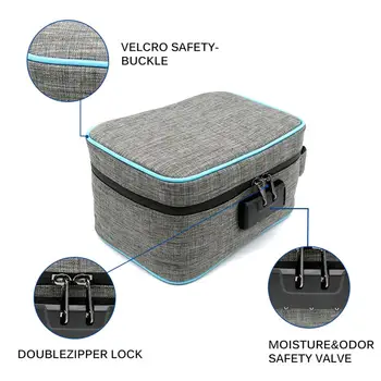 Activated Carbon Password Deodorant Bag Deodorant Storage Box Smell Proof Bag for Herb Medicine Lock Box Travel Storage Case
Activated Carbon Password Deodorant Bag Deodorant Storage Box Smell Proof Bag for Herb Medicine Lock Box Travel Storage Case