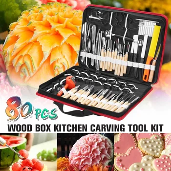 80Pcs Portable Sculpture Carving Tool with Portable Storage Bag Vegetable Food Fruit Carving Knife Set Cooking Decorating Tools
80Pcs Portable Sculpture Carving Tool with Portable Storage Bag Vegetable Food Fruit Carving Knife Set Cooking Decorating Tools