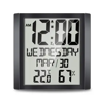 Ultra-thin Digital Temperature Humidity Table Clock Automatic Monitoring Large LCD Screen Multifunction Electronic Desk Clock
Ultra-thin Digital Temperature Humidity Table Clock Automatic Monitoring Large LCD Screen Multifunction Electronic Desk Clock