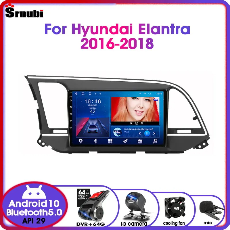Android10 2 Din For Hyundai Elantra 6 2016-2018 Car Radio Multimedia Video Player Navigation GPS RDS DSP IPS 4G Split Screen DVD |