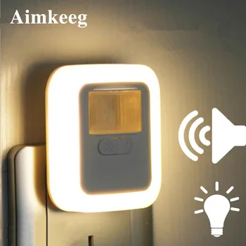 LED Sound Light Control Sensor Smart Home Night Lamp Plug-in Motion Sensor Light Dimmable Wall Night Lamp Stair Closet Lights
LED Sound Light Control Sensor Smart Home Night Lamp Plug-in Motion Sensor Light Dimmable Wall Night Lamp Stair Closet Lights