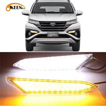 2pcs For Toyota Rush 2018 2019 LED Daytime Running Lights Daylight Fog Lamp Yellow Turning Signal Lamp 
2pcs For Toyota Rush 2018 2019 LED Daytime Running Lights Daylight Fog Lamp Yellow Turning Signal Lamp