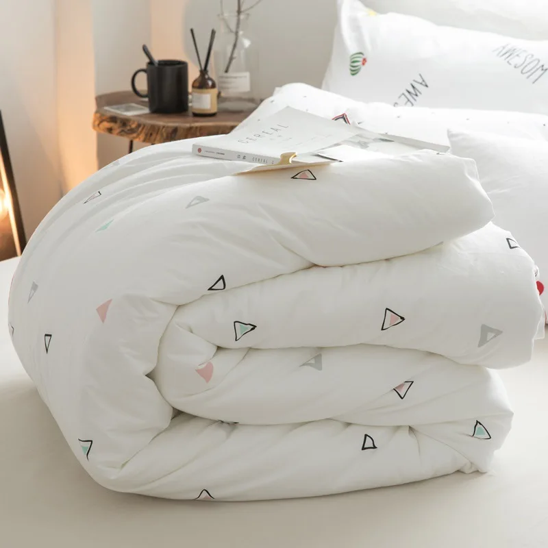 Spring Autumn Hot Sale Cotton Quilt Cute Heart-shaped Pattern White Quilt Core Thickened Keep Warm Bedding Small Fresh Style
Spring Autumn Hot Sale Cotton Quilt Cute Heart-shaped Pattern White Quilt Core Thickened Keep Warm Bedding Small Fresh Style