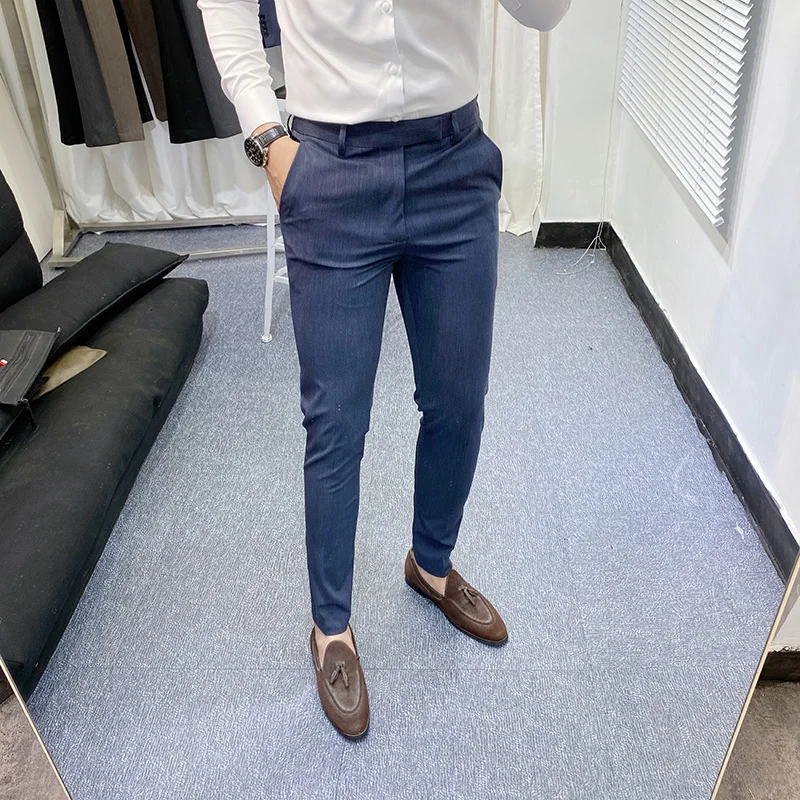 2022 Spring Autumn Fashion High Quality Slim Business Suit Pants Mens Solid Color Temperament Dress Trousers Formal Pants Z04
2022 Spring Autumn Fashion High Quality Slim Business Suit Pants Mens Solid Color Temperament Dress Trousers Formal Pants Z04