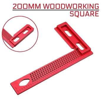 200mm Woodworking Square Hole Positioning Metric Aluminum Alloy Measuring Ruler Carpenter Scriber Measurement Tool
200mm Woodworking Square Hole Positioning Metric Aluminum Alloy Measuring Ruler Carpenter Scriber Measurement Tool