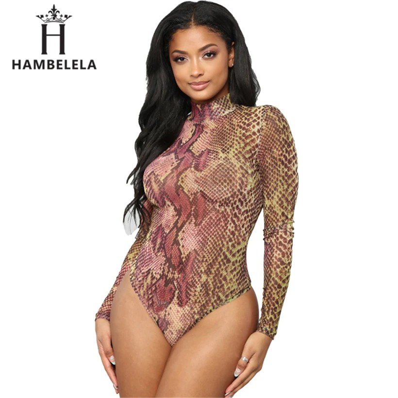 HAMBELELA Python Pattern Bodysuit Long Sleeve Sexy Bodysuit Snake Autumn Overalls Body Women Combinaison Femme Blusa Salopette
HAMBELELA Python Pattern Bodysuit Long Sleeve Sexy Bodysuit Snake Autumn Overalls Body Women Combinaison Femme Blusa Salopette