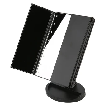 Portable Three Folding Table LED Lamp Luminous Makeup Mirror Cosmetic Mirror Adjustable Tabletop Countertop Light Mirror
Portable Three Folding Table LED Lamp Luminous Makeup Mirror Cosmetic Mirror Adjustable Tabletop Countertop Light Mirror